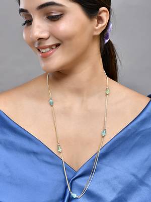 Beaded chain necklace 1