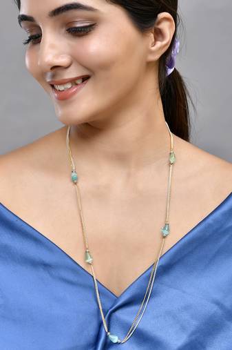 Beaded chain necklace