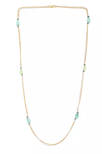 Beaded chain necklace