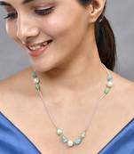 Beaded pearl necklace