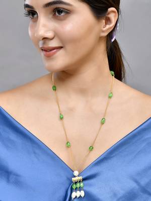 Pearl beads pendant necklace 1
