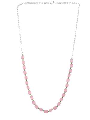 Pink beads necklace 4