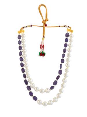 Beads double pearl necklace 3