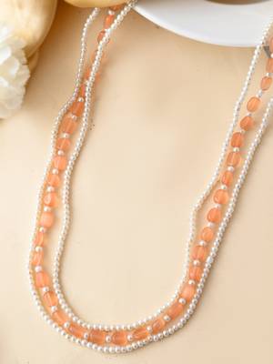 Layered beads pearl necklace 2