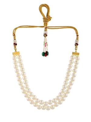Double line pearl necklace 4