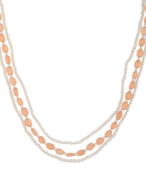 Layered beads pearl necklace 4