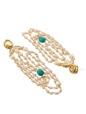 Chandelier pearl kundan earrings 3