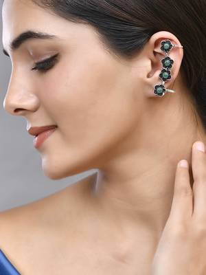 Oxidised silver earcuffs 1