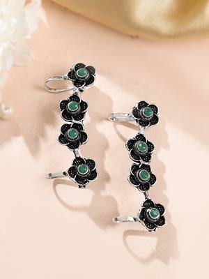 Oxidised silver earcuffs 2
