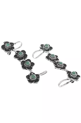 Oxidised silver earcuffs