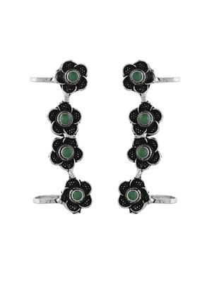 Oxidised silver earcuffs 4