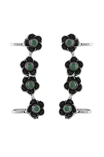Oxidised silver earcuffs