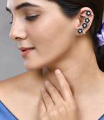 Oxidised silver earcuffs