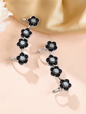 Oxidised silver earcuffs 2