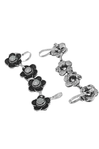 Oxidised silver earcuffs