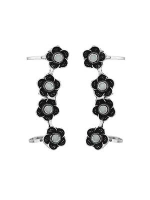 Oxidised silver earcuffs 4