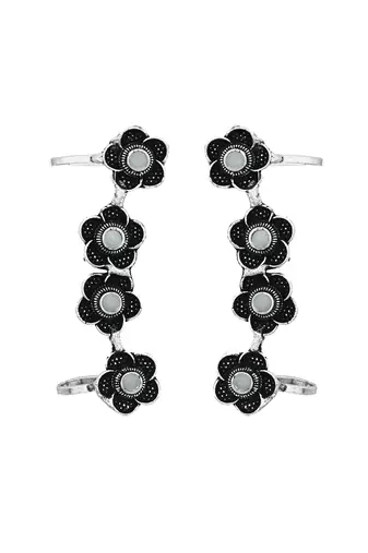 Oxidised silver earcuffs