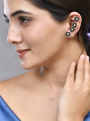 Oxidised silver earcuffs 1