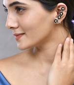 Oxidised silver earcuffs