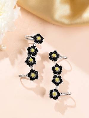 Oxidised silver earcuffs 2