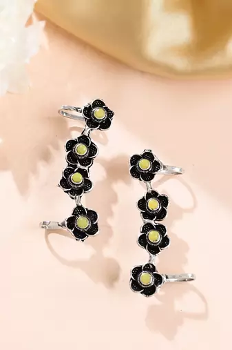 Oxidised silver earcuffs