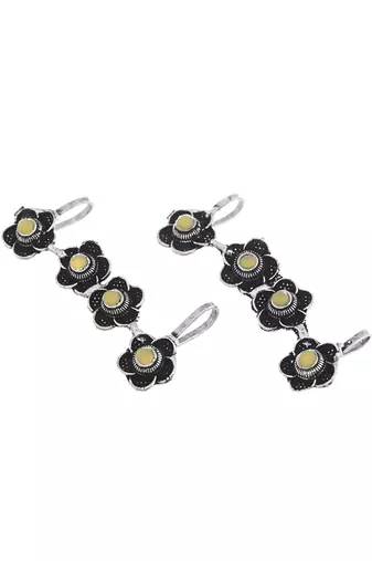 Oxidised silver earcuffs