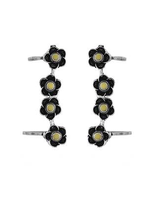 Oxidised silver earcuffs 4