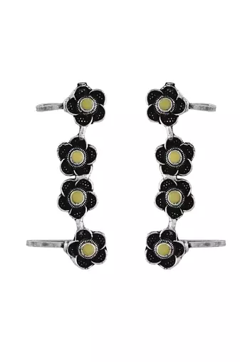 Oxidised silver earcuffs