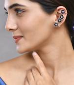 Oxidised silver earcuffs