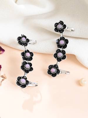 Oxidised silver earcuffs 2