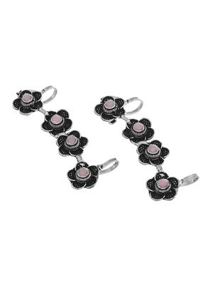 Oxidised silver earcuffs 3