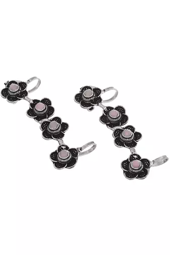 Oxidised silver earcuffs