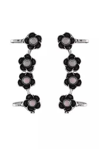 Oxidised silver earcuffs