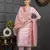 Baby pink viscosee embroidery work ethnic salwar suit