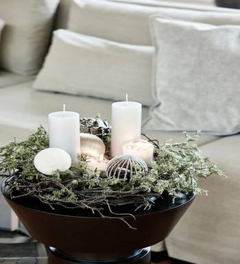 Voidrop pure wax cinnamon fragranced (cinnamon) pillar candles, set of 4 scented pillar candles color white 4