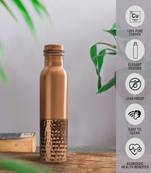 Voidrop round hammered pure copper bottle