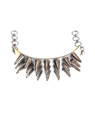 Gold and black edgy elegance spike bracelet 4