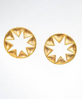 Gold stellar elegance earring 4