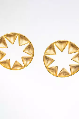 Gold stellar elegance earring