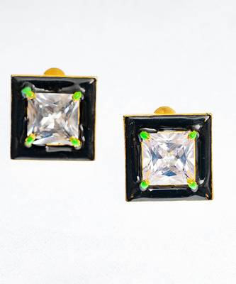 Black and gold midnight noir earring 3