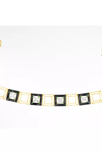 Black and gold dark elegance choker