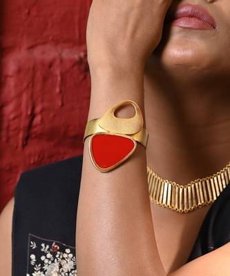 Red and  gold red admiration bracelet 1