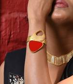 Red and  gold red admiration bracelet