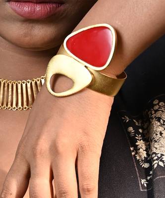 Red and  gold red admiration bracelet 2