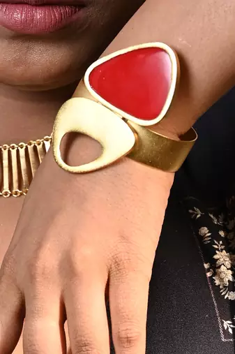 Red and  gold red admiration bracelet