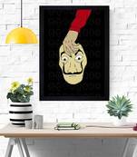 Chaque decor modern artmoney heist  texture paper framed art print 19.25 inches x 13.25 inchesperfect for home decor