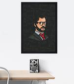 Chaque decor modern artmoney heist  texture paper framed art print 19.25 inches x 13.25 inchesperfect for home decor