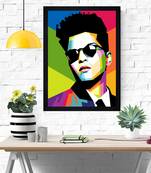 Chaque decor modern artbruno mars art texture paper framed art print 19.25 inches x 13.25 inchesperfect for home decor