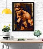 Chaque decor modern artmohamad ali texture paper framed art print 19.25 inches x 13.25 inchesperfect for home decor
