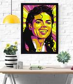 Chaque decor modern artmichael jackson texture paper framed art print 19.25 inches x 13.25 inchesperfect for home decor